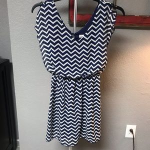 Chevron pattern dress